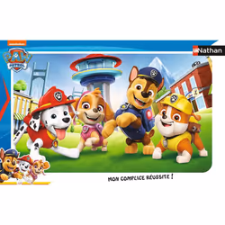Nathan Puzzle cadre 15 p - Les chiots de la Pat’Patrouille, 15 pièce(s), 3 an(s)