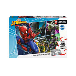 Nathan Puzzle 45 p - Spider-man contre les méchants