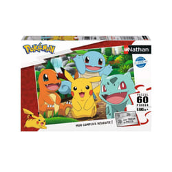 Nathan Puzzle 60 p - Les Pokémon au parc