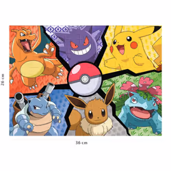 Nathan Puzzle 100 p - Pikachu, Evoli et compagnie