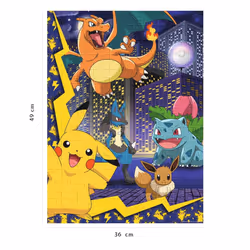Nathan Puzzle 150 p - La ville des Pokémon