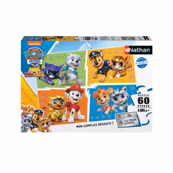 Nathan puzzle 60 p - Rencontre avec les Supers chats / Pat'Patrouille, 60 pièce(s), 6 an(s)
