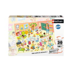 Nathan puzzle 30 p - Une journée à l'école