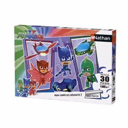 Nathan Puzzle 30 p - Les Pyjamasques et leurs super-véhicules