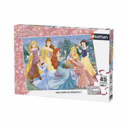 Nathan Puzzle 45 p - Rencontre avec les princesses Disney, 60 an(s)