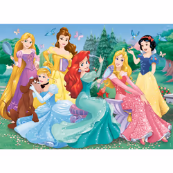 Nathan Puzzle 45 p - Rencontre avec les princesses Disney
