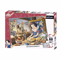 Nathan Puzzle 60 p - Blanche-Neige fait de la pâtisserie / Disney, 60 an(s)