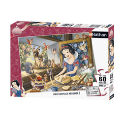 Nathan Puzzle 60 p - Blanche-Neige fait de la pâtisserie / Disney