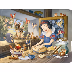 Nathan Puzzle 60 p - Blanche-Neige fait de la pâtisserie / Disney