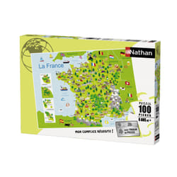 Nathan Puzzle 100 p - Carte de France