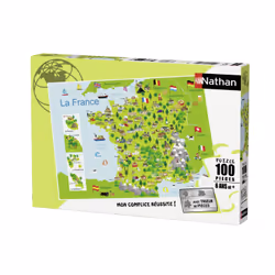 Nathan Puzzle 100 p - Carte de France