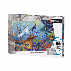 Nathan Puzzle 100 p - Le monde sous-marin