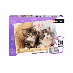 Nathan Puzzle 100 p - Duo de chatons