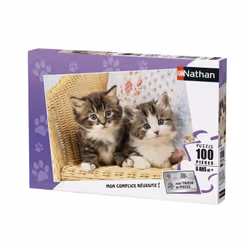 Nathan Puzzle 100 p - Duo de chatons - Vue supplémentaire 4