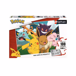 Nathan Puzzle 100 p - Pikachu et les Pokémon, 100 pièce(s), 6 an(s)