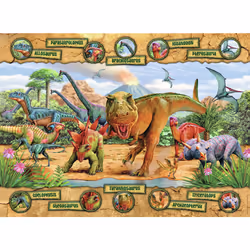 Nathan Puzzle 150 p - Les espèces de dinosaures - Vue supplémentaire 4