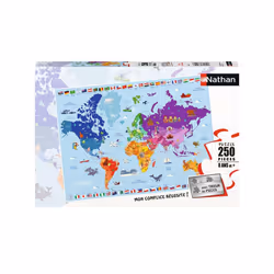 Nathan Puzzle 250 p - Carte du monde