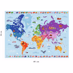 Nathan Puzzle 250 p - Carte du monde