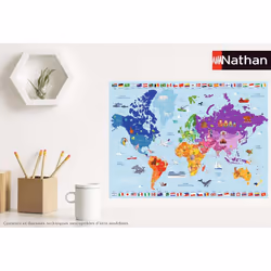 Nathan Puzzle 250 p - Carte du monde - Vue supplémentaire 6