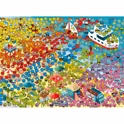 Ravensburger N 500 P - Le Monde Des Smileys À La Plage, 10 an(s)