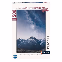 Nathan Puzzle 500 p - La Voie lactée sur l’Aiguille Verte, 500 pièce(s), 10 an(s)