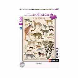 Nathan Puzzle 500 p - Les félins, 500 pièce(s), 10 an(s)