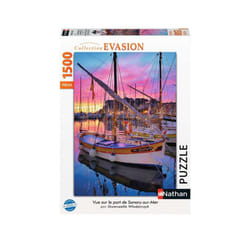 Nathan Puzzle 1500 p - Vue sur le port de Sanary-sur-Mer