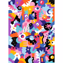 Nathan Puzzle 500 p - Amour tropicosmique II