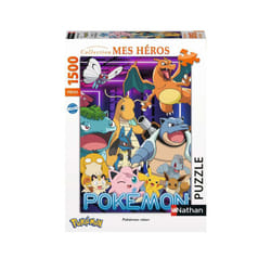 Nathan Puzzle 1500 p - Pokémon néon