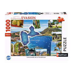 Nathan Puzzle 1000 p - Carte postale de La Guadeloupe, 1000 pièce(s), 12 an(s)