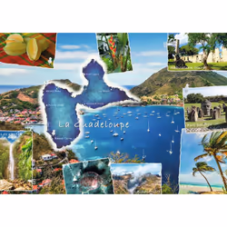 Nathan Puzzle 1000 p - Carte postale de La Guadeloupe