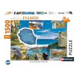 Nathan Puzzle 1500 p - Carte postale de La Réunion