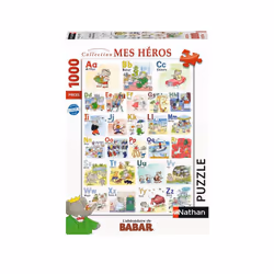 Nathan Puzzle 1000 p - L'abécédaire de Babar