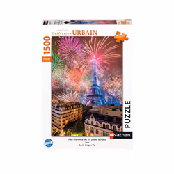 Nathan Puzzle 1500 p - Feu d'artifice du 14 juillet à Paris, 1500 pièce(s), 14 an(s)