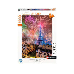 Nathan Puzzle 1500 p - Feu d'artifice du 14 juillet à Paris
