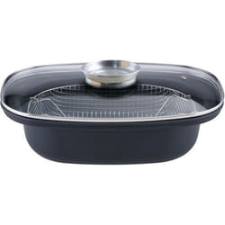 Cocotte arôme avec panier friture - GSW - 414593 - Acier carbone - 4 L / 32 cm - Tous feux dont induction