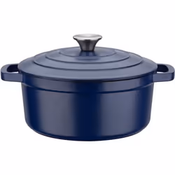 Marmite fonte massive - GSW - BLUE MAGIC - 20 cm - Ronde - Induction - Bleu
