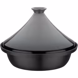 Tajine fonte massive - GSW - 30 x 22 cm - Couvercle céramique - Induction - Gris