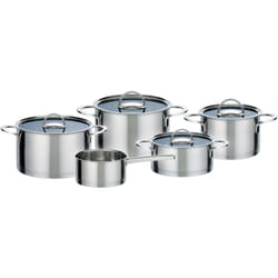 GSW Elegance - Batterie de cuisine 9 pièces en acier inoxydable - Tous feux dont induction