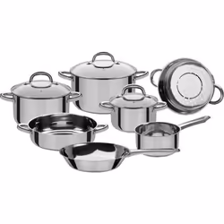 GSW Montreal - Batterie de cuisine 10 pieces en acier inoxydable - Tous feux dont induction