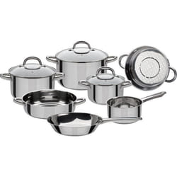 GSW Montreal - Batterie de cuisine 10 pieces en acier inoxydable - Tous feux dont induction
