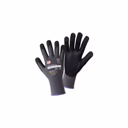 Nylon gants en nitrile Type 1158 Léger, respirant et sans soudure Foam feinstrickha gants avec revêtement en nitrile noir. Le ...