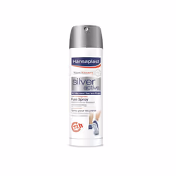 Hansaplast Silver Active, Liquide, 150 ml, Pulvérisateur, Transparent, 72 h, Butane, Isobutane, Propane, Cyclomethicone, Alum ...