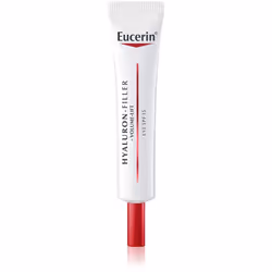 La crème liftante yeux Eucerin Hyaluron-Filler + Volume-Lift hydrate intensément et lisse les rides autour des yeux. Ses ingr ...