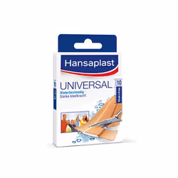 Hansaplast Universal, 10 x 6 cm, 10 pièce(s), Rectangulaire, Beige