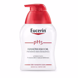 Eucerin pH5 Huile Lavante Mains - 250ml, Crème, Unisexe, Tous types de peau, Régénération, 250 ml, Flacon pompe