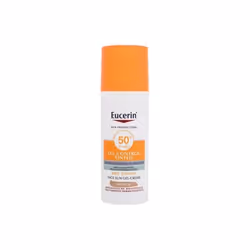 Crème solaire Eucerin Oil Control teintée toucher sec SPF50+ - Médium