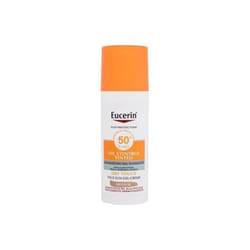 Crème solaire Eucerin Oil Control teintée toucher sec SPF50+ - Médium