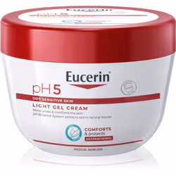 La crème corporelle Eucerin pH5 prend soin de votre peau et lui donne les nutriments et l’hydratation dont elle a besoin à lo ...