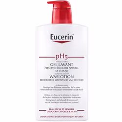 Eucerin pH5 Gel Lavant 1000 ml, Gel nettoyant, Femmes, Tous types de peau, Nettoyant, Flacon pompe, Aqua, Sodium Cocoamphoace ...